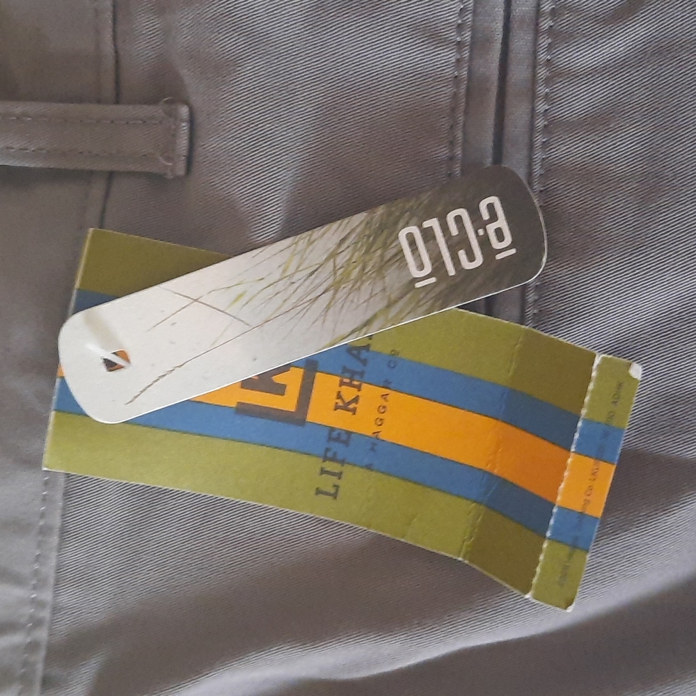 NWT Life Khaki pain front slacks - Picture 9 of 12